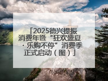 2025德兴提振消费年暨“狂欢盛夏・乐购不停”消费季正式启动（图）