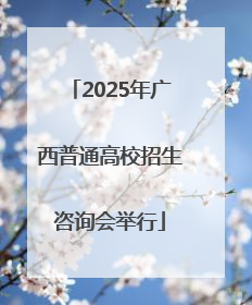 2025年广西普通高校招生咨询会举行