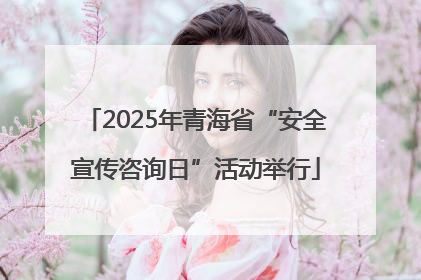 2025年青海省“安全宣传咨询日”活动举行