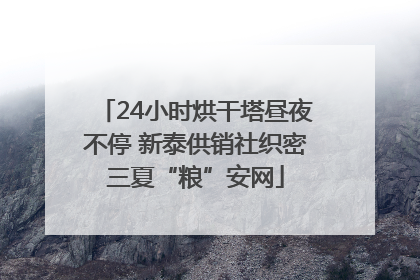 24小时烘干塔昼夜不停 新泰供销社织密三夏“粮”安网