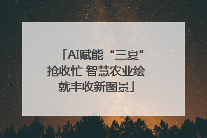 AI赋能“三夏”抢收忙 智慧农业绘就丰收新图景