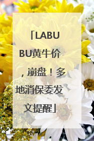 LABUBU黄牛价，崩盘！多地消保委发文提醒